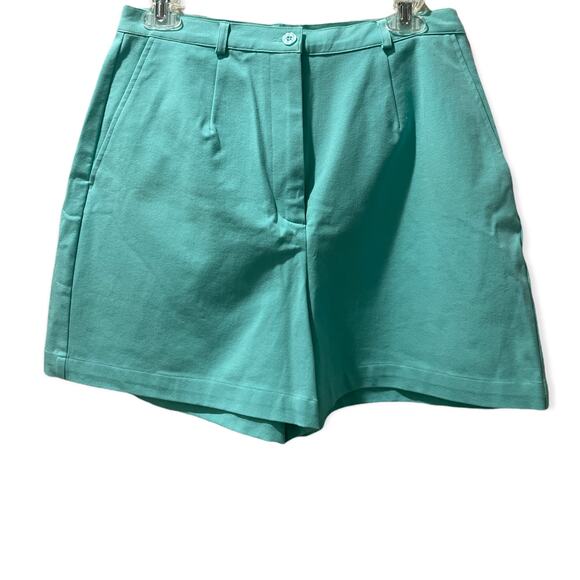 LILLY PULITZER White Label Teal Shorts Size 6 - Picture 1 of 10